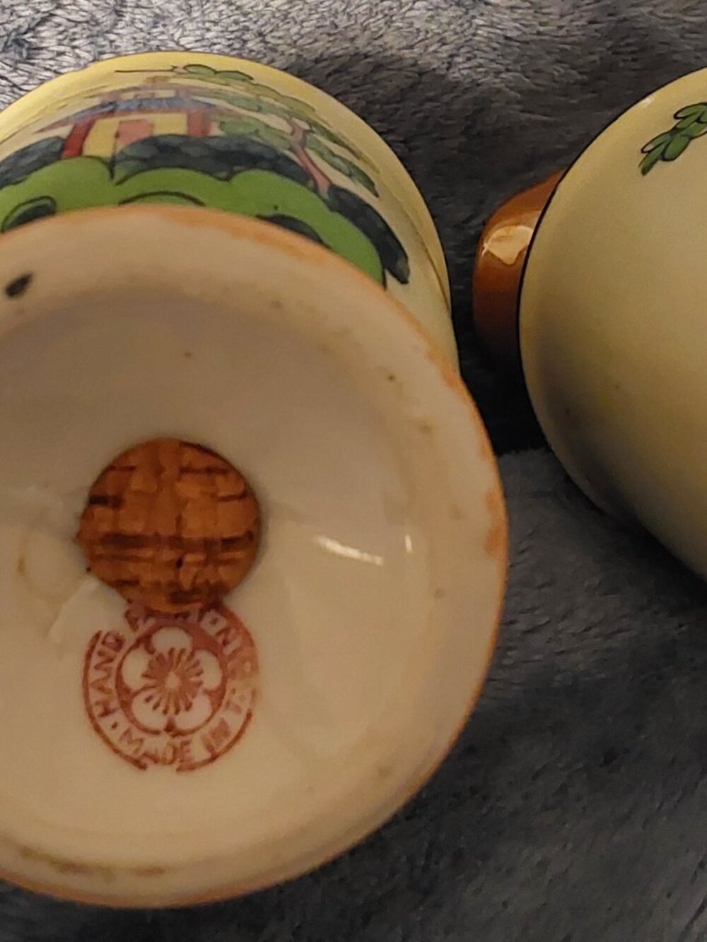 Made in Japan Hand Painted Vintage Lusterware Sugar Shaker and Creamer Set - Picture 8 of 16